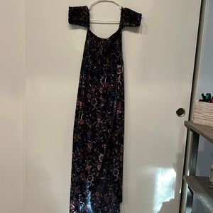 Stunning long peek a boo dress. Dress up or dress down.